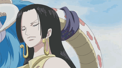 animated animated gif bartholomew kuma boa hancock