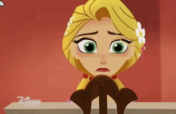 animated gif blonde hair expressionless female only femsub