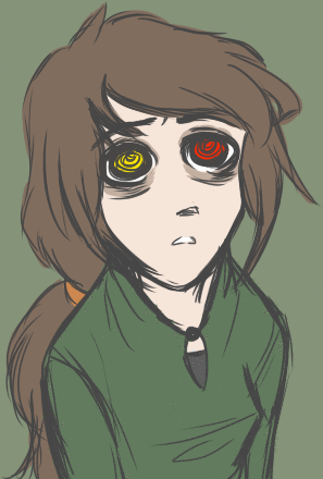 animated gif brown hair dazed empty eyes expressionless