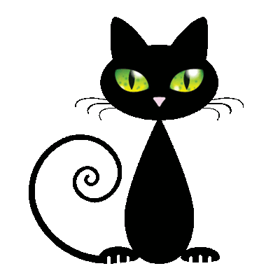 black cat gif chat noir halloween picmix