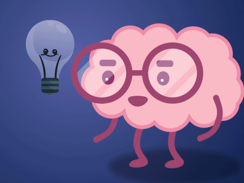 brain lightbulb by qianzhu luo dribbble dribbble