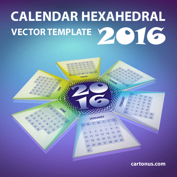 calendar hexahedral cartonus