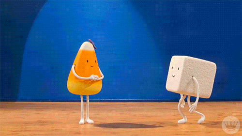 candy corn dancing gif by hallmark ecards find share