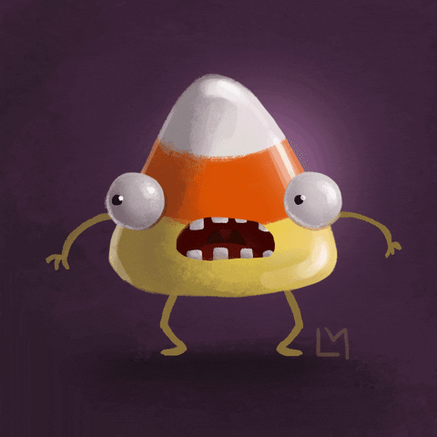 candy corn halloween gif by leannimator find share on