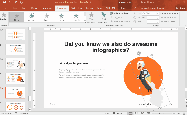 cara bikin gif atau animasi bergerak untuk powerpoint tak