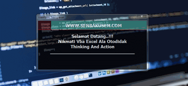 cara membuat userform transparan vba excel kampus office