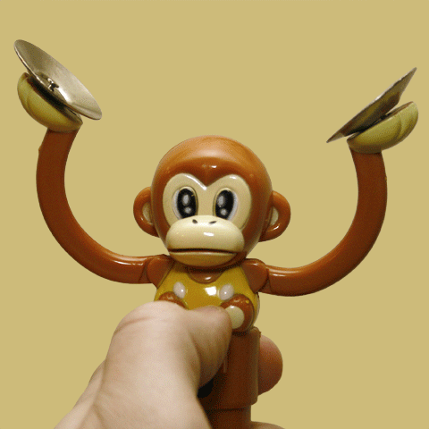 clapping monkey gif myconfinedspace