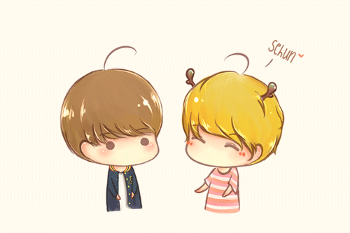 cute cartoon couple idiot i hate you gif wifflegif