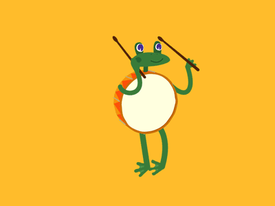 dancing frog by lisa ferrari on dribbble