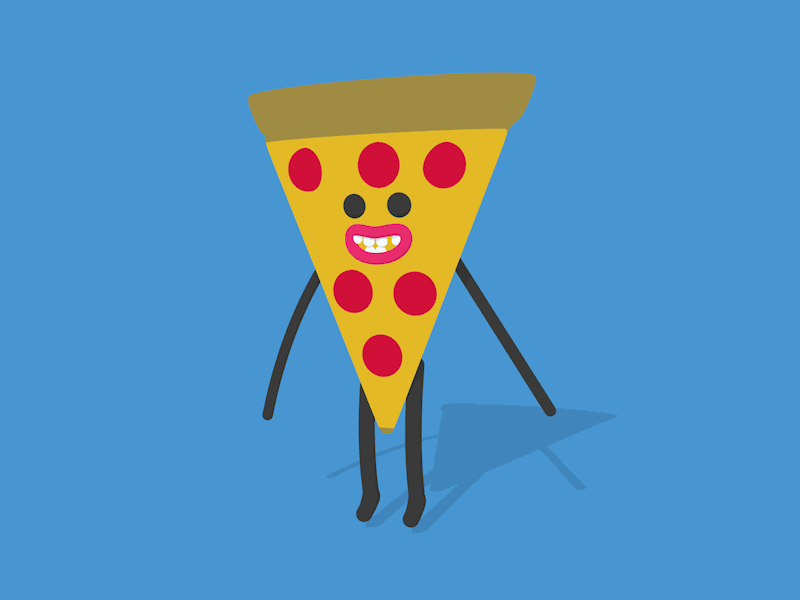 dancing pizza by dave gamez dribbble dribbble