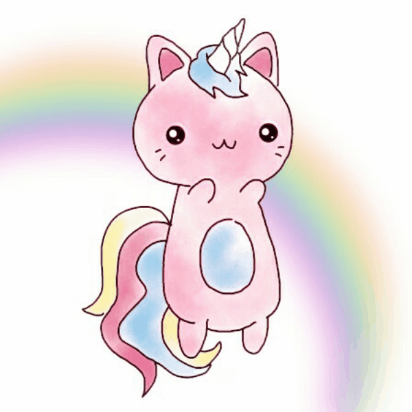 drawing unicorn cute gif madewithpicsart
