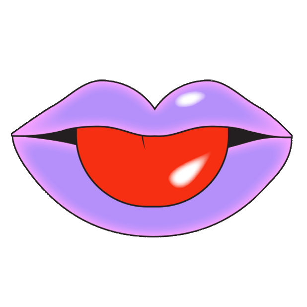 face tongue sticker by nicole ginelli for ios android