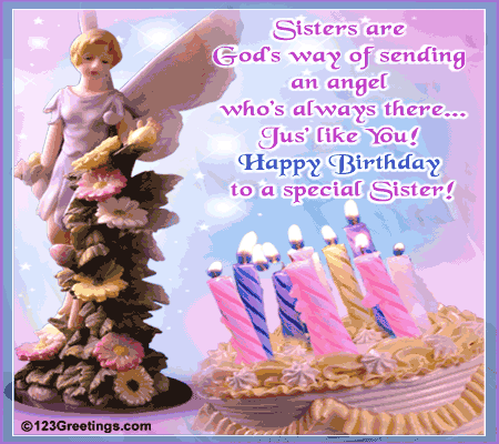 for an angel sister free for brother sister ecards