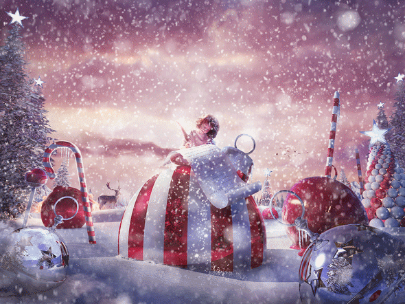 gif animated snow photoshop action by sreda graphicriver