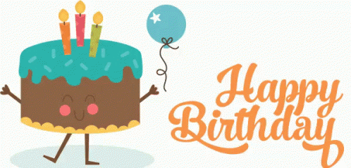 happy birthday gif animated 3d glitter image for