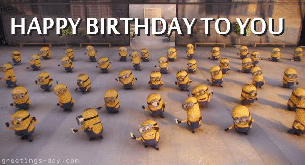 happy birthday minions funny animated ecards pics