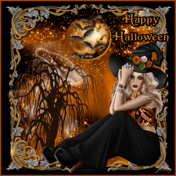 happy halloween animated glitter gif quote pictures