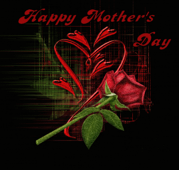 happy mother s day red glitter rose mother s day