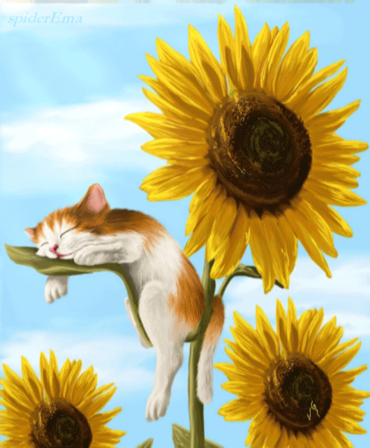happy sunday gifsart sunflower cute