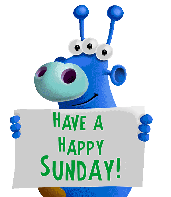 happy sunday hannahthespanner sticker by bill greenhead