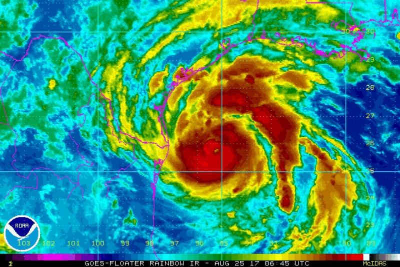 harvey nears landfall as category hurricane kut