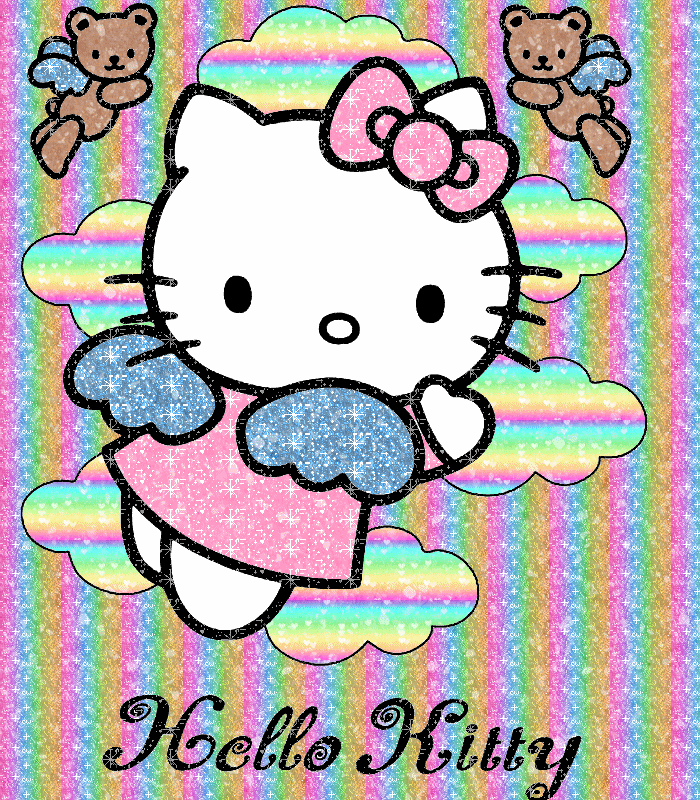 hello kitty glitter gifs