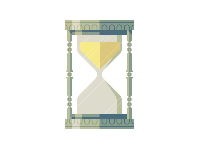 hourglass gif by justin mezzell on dribbble