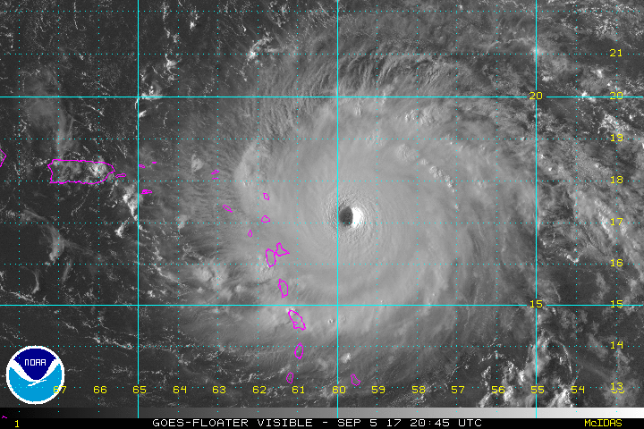 hurricane irma menaces caribbean islands with record winds