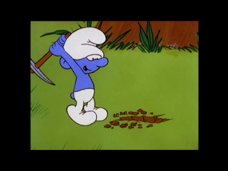 image clumsy digging gif smurfs fanon wiki fandom