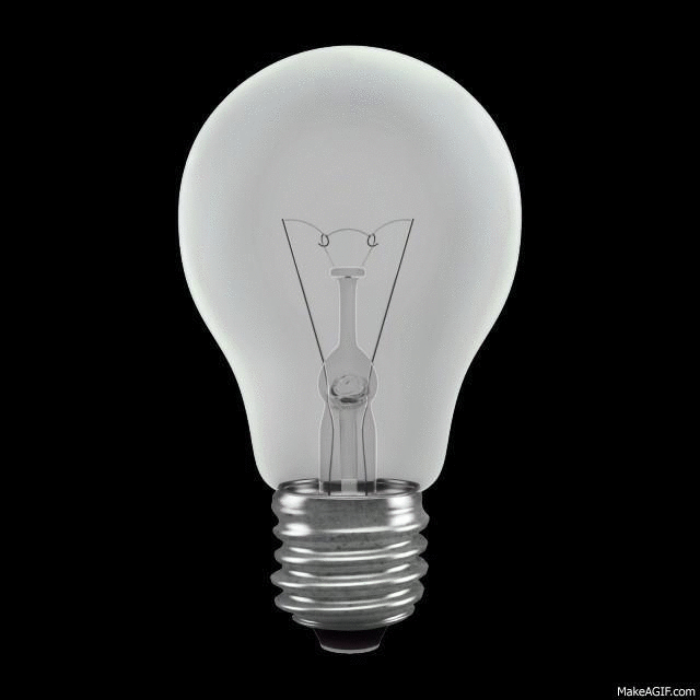 light bulb on make a gif