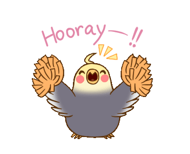 line creators stickers chubby cockatiel example with