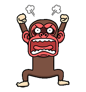 line creators stickers crazy funky monkey2 example with