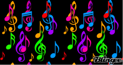 music notes falling picture