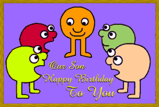 our son s happy birthday card free for son daughter