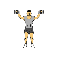 over dumbbell exercises complete with animated diagrams