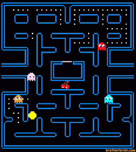 pacman video juegos gif ghost pacman videogame