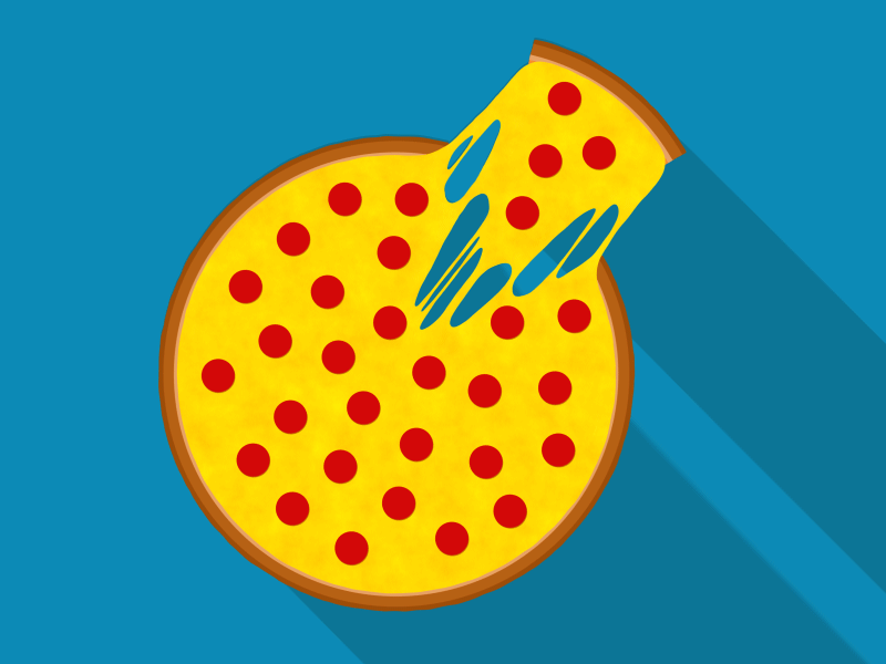 pizza slice by chenglei wu cheng dribbble dribbble