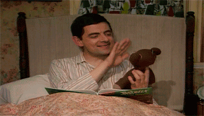 reading e t a hoffmann in bed mr bean mr bean funny