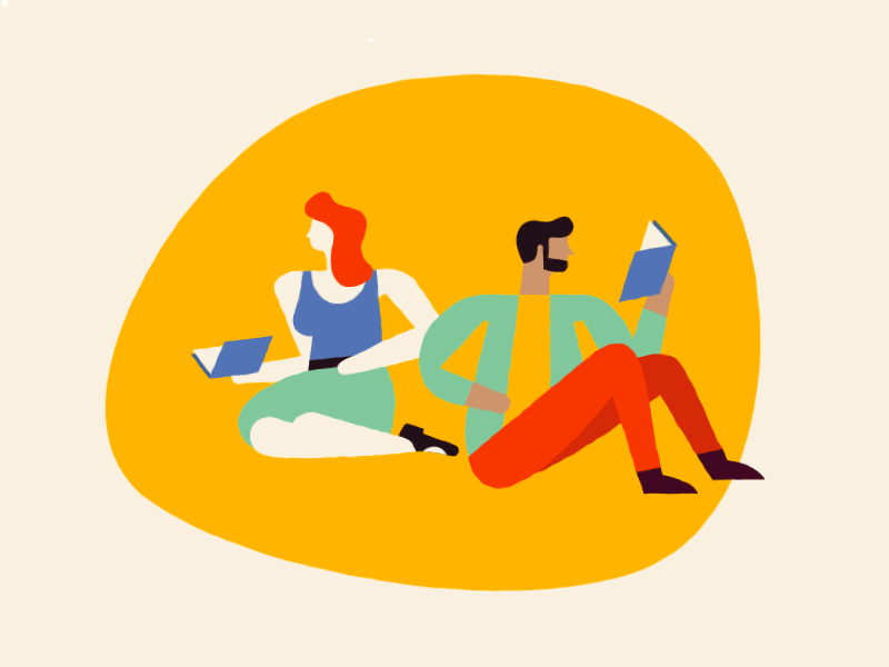 reading reading illustration ebooks
