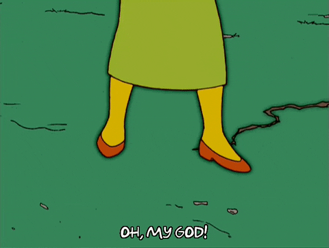 scared marge simpson gif find share on giphy
