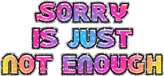 sorry animated glitter gif images