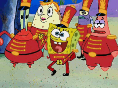 spongebob dancing gif