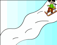 sports animated clipart snowslide