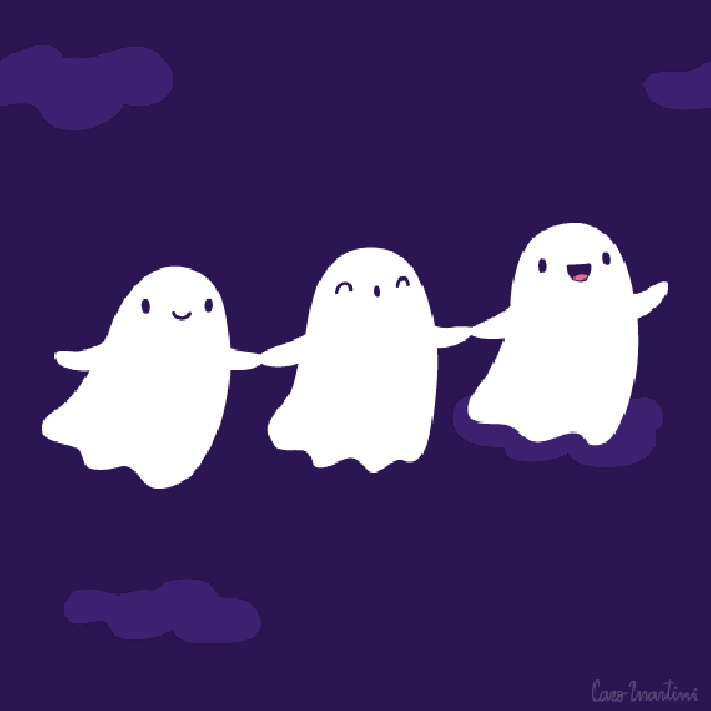 the least scary ghosts ever animated ghost gifs