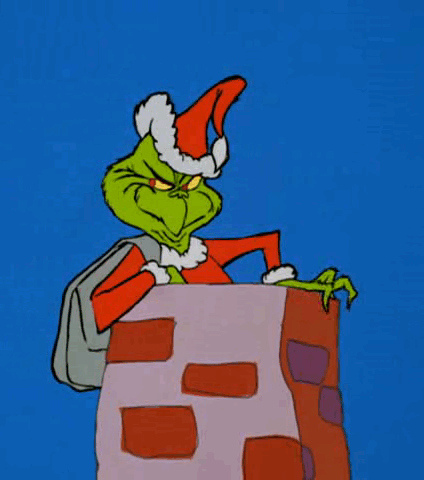 the grinch eyebrow chimney gif bad books good times