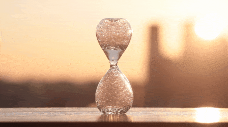 this mesmerizing hourglass uses bubbles instead of sand