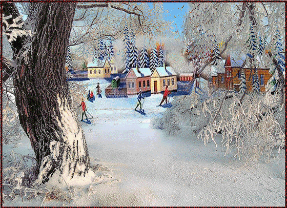 touching hearts amazing winter animated gif
