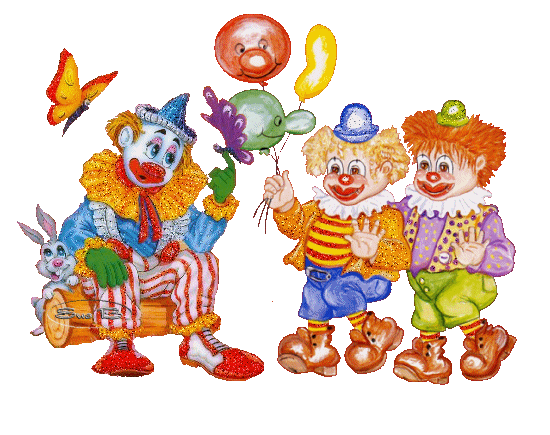 touching hearts clowns png gif