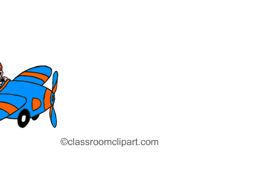 transportation animated clipart airplane