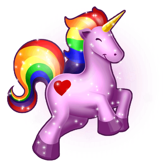 unicorns and rainbows a random little world